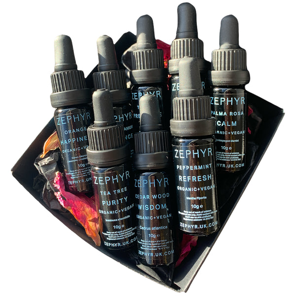 ZEPHYR Essential Oils Gift Set (8 Bottles)